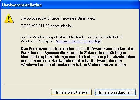 In the dialogue window Hardware installation click Continue installation. The driver was installed successfully. Click Finish.