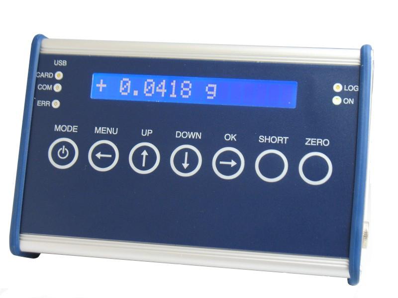 GSV-2MSD-DI Strain gage Data Logger Connection and commissioning To switch on, press the MODE button until the display is illuminated.