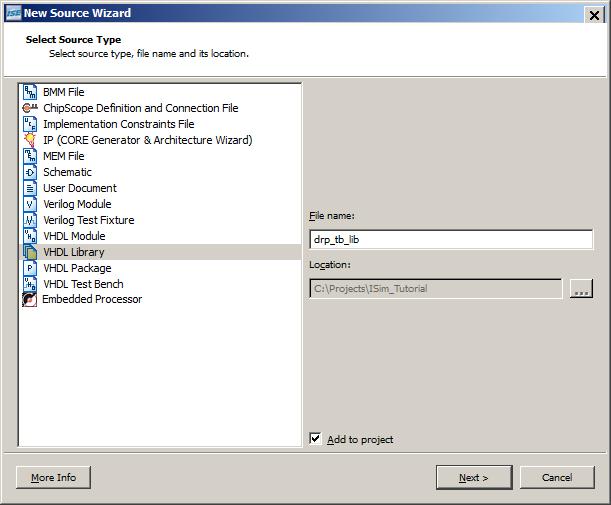 Compile the Design Figure X-Ref Target - Figure 2-4 Figure 2-4: Select Source Type 5. In the Summary dialog box, click Finish.