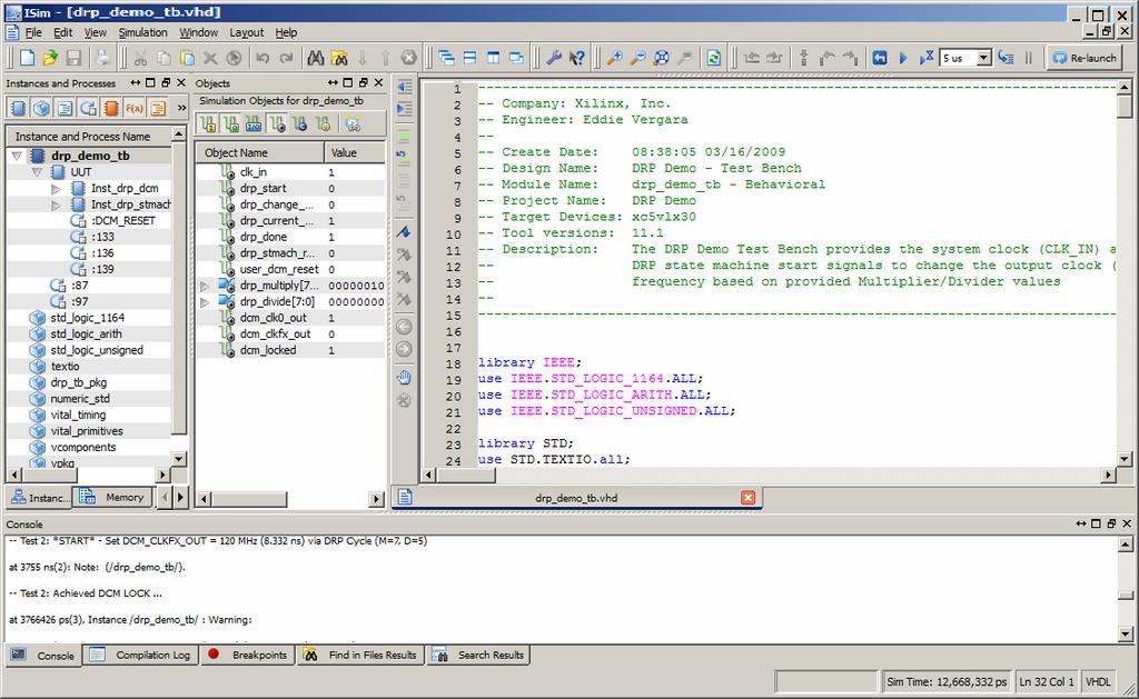 Debug the Design X-Ref Target - Figure 3-33 Figure 3-33: Integrated Text Editor Use Breakpoints and Stepping A breakpoint is a user-determined stopping point in the source code used for debugging the
