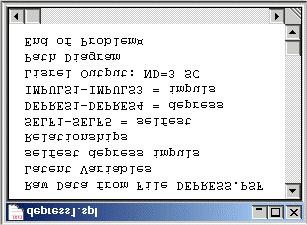 The requested results are listed in the output window for Depress0.out. A SIMPLIS syntax file may also be used to generate the previous path diagram window.