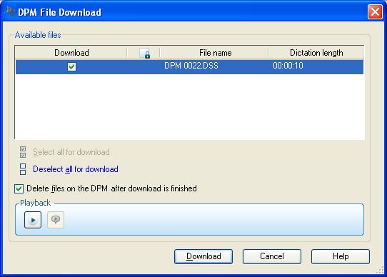 Verify the checkbox to Delete file(s) on the DPM after the download is finish is checked this way you will not have to