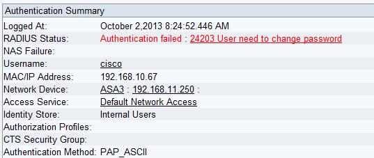 ASA can use both the RADIUS and TACACS+ protocols in order to contact with the ACS for an AD password change.