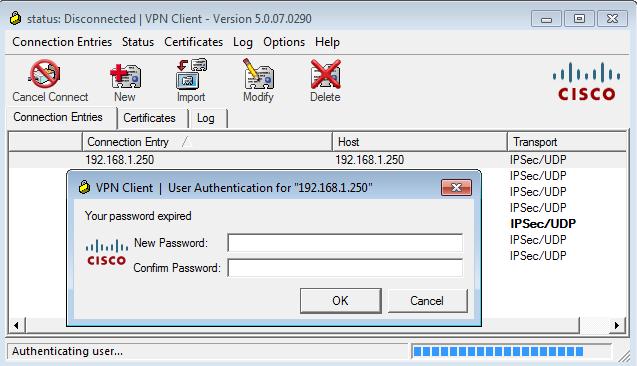 If ACS notices that the user needs to change the password, it returns a Radius Reject message with MSCHAPv2 error 648.