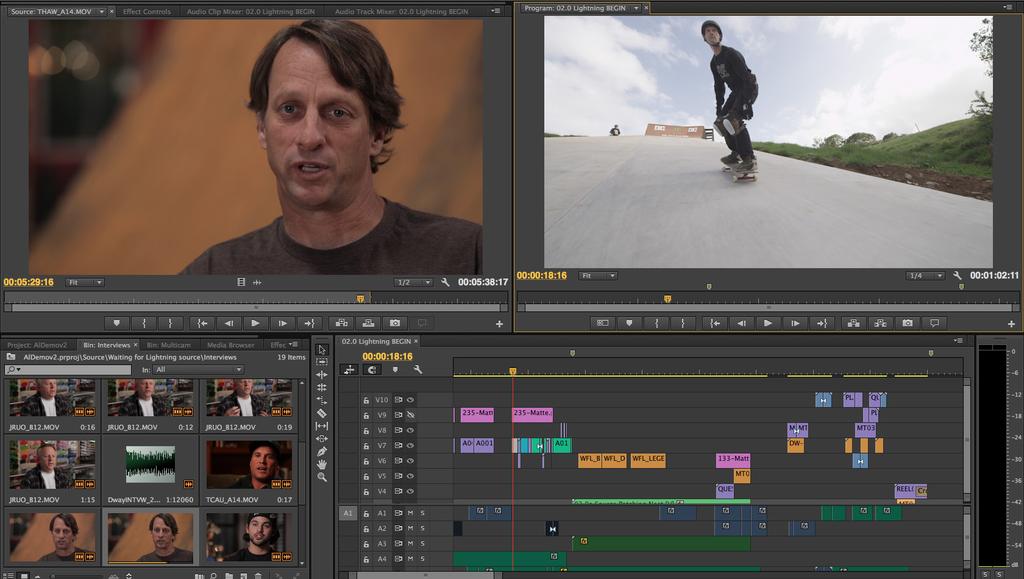 Adobe Premiere Pro Preview Digital video editing Edit video with greater speed and precision with Adobe Premiere Pro, the industry-leading, cross-platform non-linear editing application.