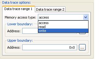 5.4.3 Configure the target trace module for data trace We would like to trace all data written