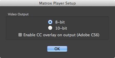 113 Note The Enable CC overlay on output (Adobe CS6) option is not used. 7 Click OK to return to the Preferences dialog.
