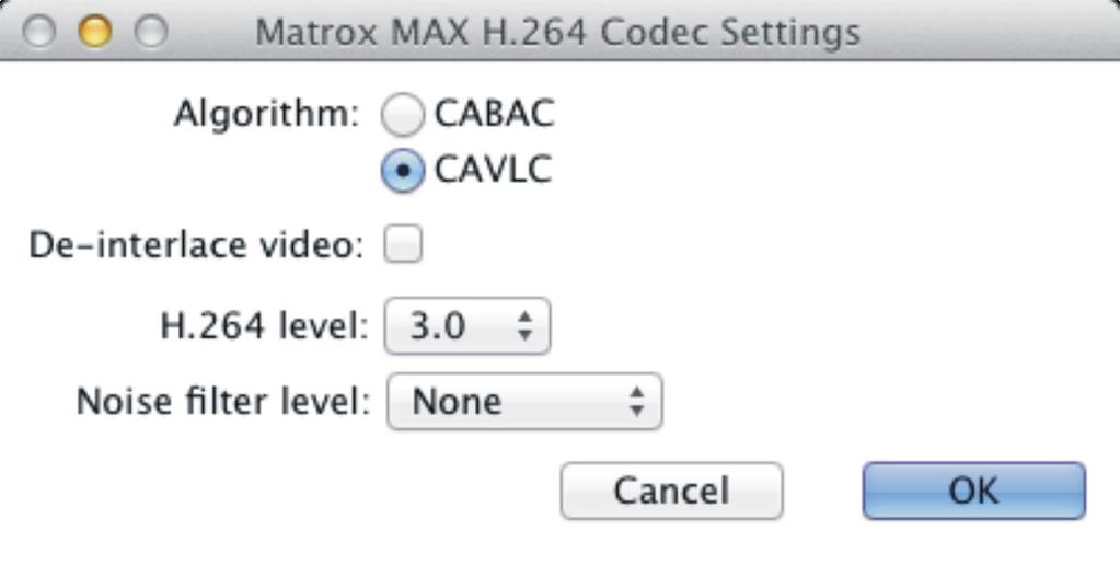 140 To export your file/sequence to more than one Matrox MAX H.264 setting, you must add a separate item to the queue for each Matrox MAX H.264 setting. 2 If you re working with Premiere Pro, choose File > Export > Media.