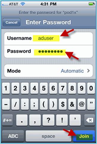 Wireless Authentication for ios (iphone/ipad) Associate to the WLC via an authenticated SSID an INTERNAL user (or integrated, AD User) using an ios device such as an iphone, ipad, or ipod.