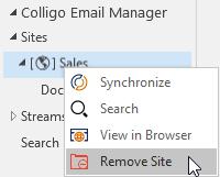 Content from SharePoint will begin to show up in the items pane as you navigate to different locations. This is called the Outlook View.
