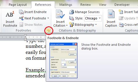 A footnote consists of two linked parts: the number citation in superscript at the end of the reference listing and the availability statement listed at the bottom of the reference page.