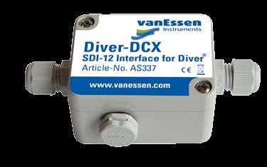 -DCX SDI-12 Interface for Dataloggers CONNECT YOUR DIVER Van Essen Instruments also offers integration of dataloggers to third-party telemetry systems Overview Direct Communication exchanger (-DCX)