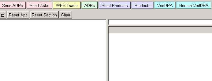 Create and send ADRs: This is the opening page of EVWEB. Click on Send ADRs.