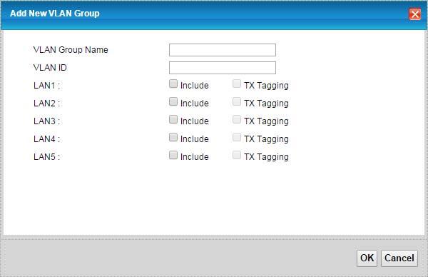 Chapter 13 VLAN Group The following table describes the fields in this screen. Table 70 Network Setting > Vlan Group LABEL Add New Vlan Group DESCRIPTION Click this button to create a new VLAN group.
