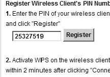 Chapter 4 Tutorials Example WPS Process: PIN Method Wireless Client VMG WITHIN 2 MINUTES Authentication by PIN SECURITY INFO