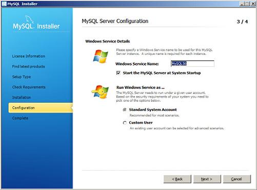 Figure 14 Windows Service Details dialog box 18.