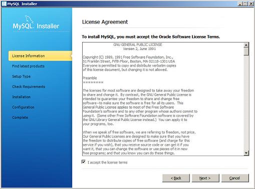 Figure 2 License Agreement dialog box 3. Select I accept the license terms and click Next.