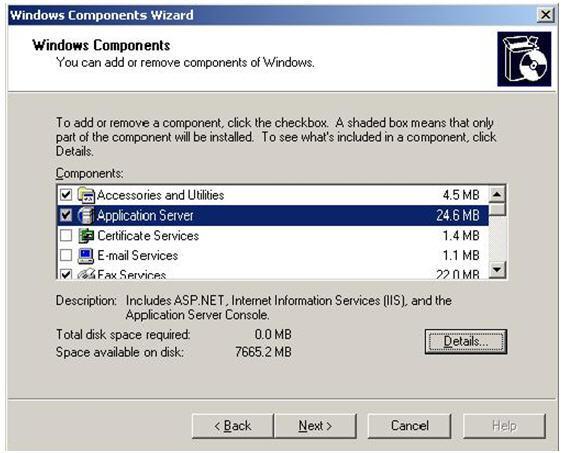 Windows 2003 Server Follow the procedure below if installing IIS on Windows 2003 Server. 1. Click Start, Control Panel, then select Add or Remove Programs. 2. Click Add or Remove Windows Components.