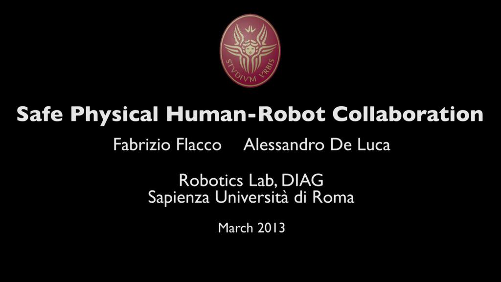 Safe human-robot collaboration video