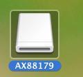 dmg, the AX88179 virtual disk will be appeared on the Desktop of your Mac OSX system.