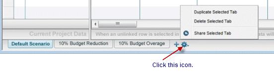Portfolio Manager (Capital Planning) 2) Click the manage scenarios icon and choose Delete Selected Tab. 3) Click Save All.
