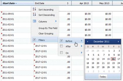 Unifier Project Controls User Guide Choose On to specify a specific date. Click the date on the calendar that appears.
