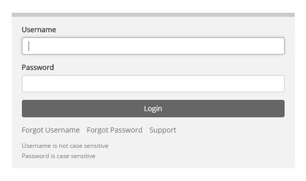 2. Select the Sign In button near the right side of the screen. The login page appears. 3. Enter your username and password, and select the Login button.