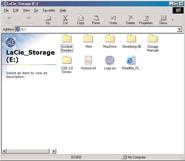 3. Installing Your LaCie Drive page 30 Windows 98 SE and Windows Me ilink/dv There are two steps to the installation of your drive under Windows 98 SE and Windows Me: 1 Install the drive management