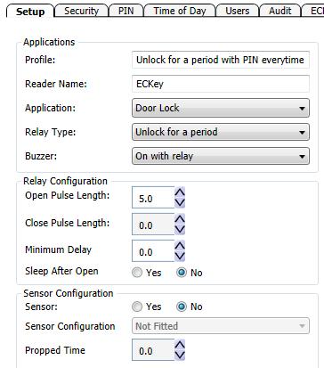 If settings were manually changed, this name may no longer accurately reflect the reader s settings. b. Reader Name Name of connected reader. c. Application Defines the type of application the reader is being configured for.