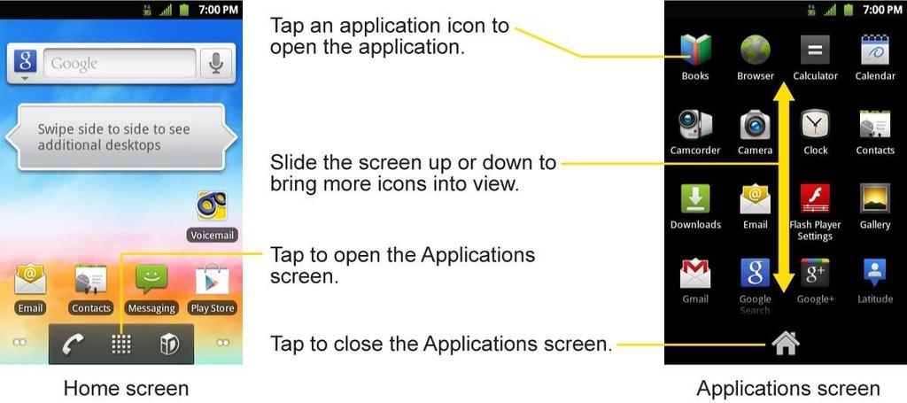 Applications: How to View, Open and Switch All of the applications on your device, including any applications that you downloaded and installed from Google Play or other sources, are grouped together