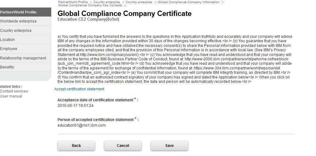 Global Compliance Company Certificate 56 Your application is complete!