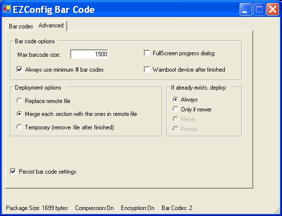 Field/Option Copy to Clipboard Save Save All Print Description Copies the bar code displayed in the preview area to the clipboard. Use this option to paste the bar code into another application.