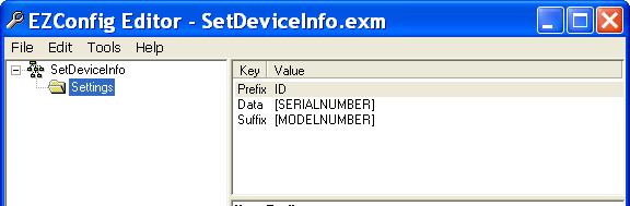 Customizing the Device Name You can make a custom device name for the IK8560/8570 by modifying the SetDeviceInfo.exm file in EZConfig Editor on the PC.