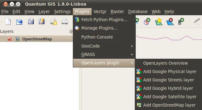 also be seen in qgis via the OpenLayers plugin However, OSM is not published as