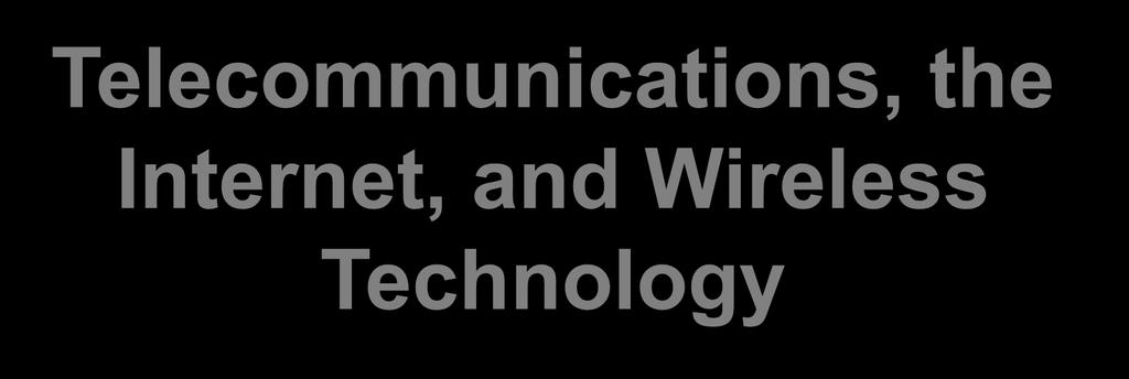 Chapter 7 Telecommunications, the Internet, and Wireless Technology