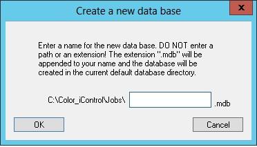 n. After entering in a name for your new database, click OK through the next 2 dialogs and close the application.