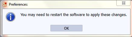 but you might need to restart your software for the changes to take effect. Click on OK when the following dialog box appears: checkbox unchecked.