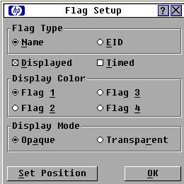 Flag Description Flag type by EID number Flag indicating that the user has been disconnected from all systems Control that is used to set flag position Changing the status flag 1.