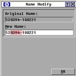 Assigning names to servers 1. From the Names dialog box ("Assigning server and serial device names" on page 48), select the name or port number and click Modify. The Name Modify dialog box appears. 2.