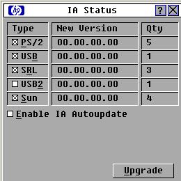 Upgrading the interface adapter firmware through the autoupdate feature You can automatically upgrade the interface adapter firmware when the console switch is upgraded or when a new interface