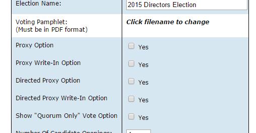 If voter chooses this option, they will be directed to the ballot next. This is also known as an instructed proxy.