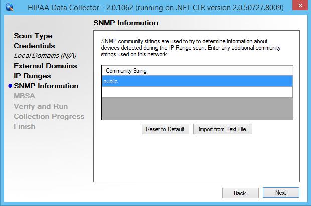 Step 7 Configure the SNMP Community String Information Enter any additional SNMP community strings used on the