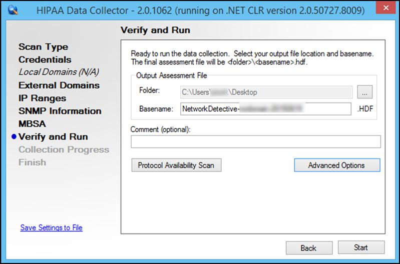Step 9 Verify and Run the Scan Select the folder that you want to store the scan data file in after the scan is completed.