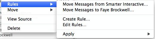 Set up a rule Rules are used to automatically move emails that do not require action from your inbox to the relevant folder.