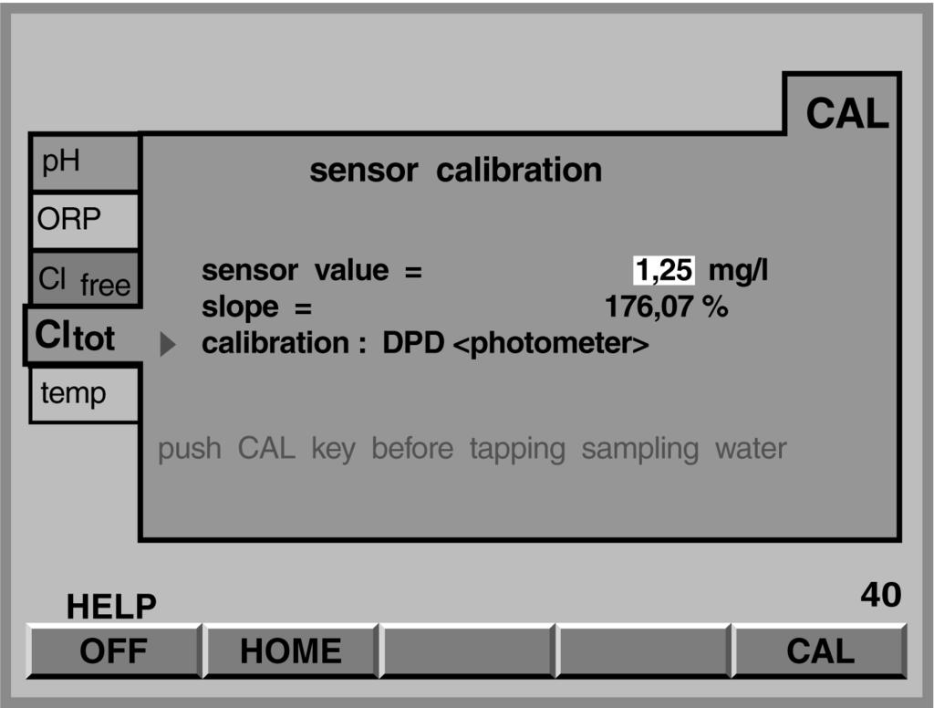 Calibration If, after the running-in period of the measuring cells (approx. 2-6 h for CLE 3.1 and CTE/CGE, approx.