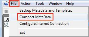 Peachtree Business Intelligence Compacting MetaData Compacting your MetaData occasionally can result in improved