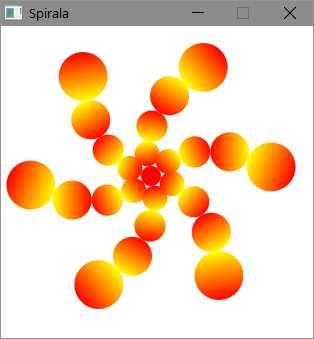 Zadatak1: Spirala+ Kolokvijum K1 09/10, zadatak prerađen za JavaFX Napisati klasu koja sastavlja graf scene za crtanje centralno simetrične figure prikazane na slici.