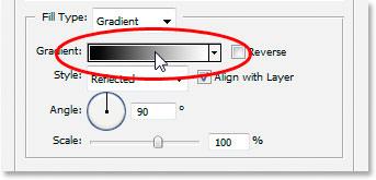 Step 17: Set The Stroke Gradient To The Same Colors As The Text Click directly on the gradient preview area in the Stroke options: Click on the gradient preview area.