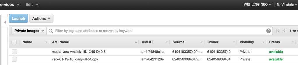 Getting started with AWS Where to get the AMI before we post it on the Marketplace?
