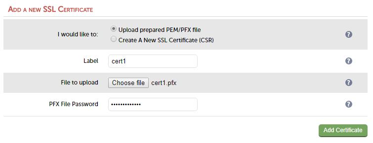 Appliance Configuration for Lync 3. Select the Upload prepared PEM/PFX file option and enter the required details 4. Click Upload PEM/PFX file Configure SSL Termination: 1.